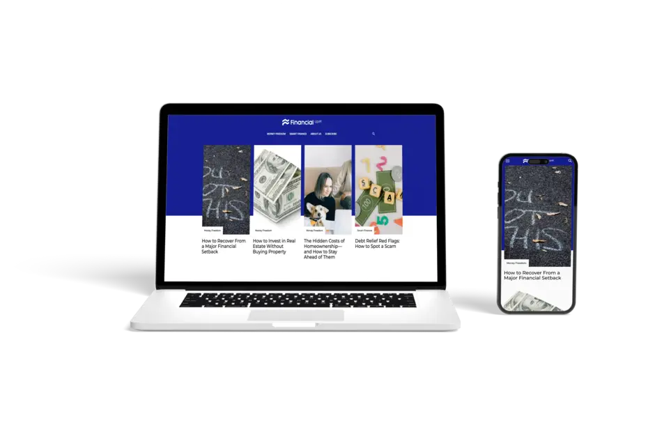 Financial Uplift site mockup